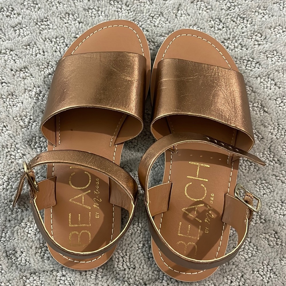 Rose gold sandals